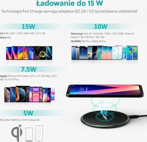 Ładowarka Choetech T559-F Indukcyjna 2 A (T559-F BLACK) 6