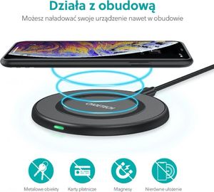 Ładowarka Choetech T526-S Indukcyjna 2 A (T526-S BLACK) 3