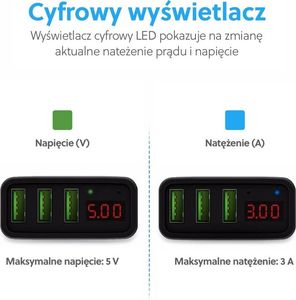 Ładowarka Choetech C0027 3x USB-A 5.4 A (C0027 BLACK) 2