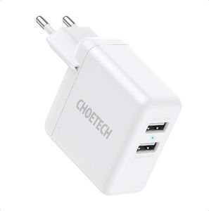 Ładowarka Choetech Q3007 2x USB-A 2.4 A (Q3007 WHITE) 1