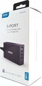 Ładowarka Choetech Q3-4U2Q 4x USB-A 1x USB-C 3 A (Q3-4U2Q BLACK) 6