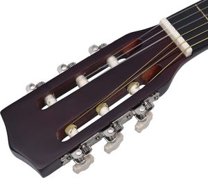 vidaXL Gitara klasyczna dla początkujących, 3/4 (36), lipa 4