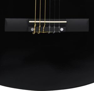 vidaXL Gitara klasyczna dla początkujących, 4/4, 39, drewno lipowe 6