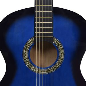 vidaXL Gitara klasyczna dla początkujących, 4/4, 39, drewno lipowe 5