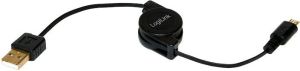 Kabel USB LogiLink USB-A - microUSB 0.75 m Czarny (CU0090) 1