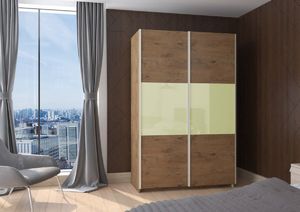 Malys Group Szafa przesuwna TREND 130 Dąb Lancelot / Krem połysk 1