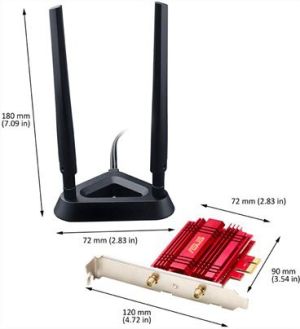 Karta sieciowa Asus PCE-AC56 (90IG00K0-BM0000) 2
