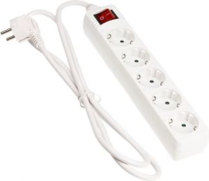 Listwa zasilająca InLine 5 gniazd 1.5 m biała (16451G) 3