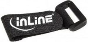 Organizer InLine Rzep Czarny 10 sztuk  (59945E) 2