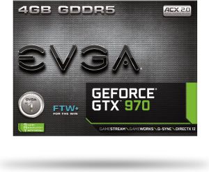 Karta graficzna EVGA GeForce GTX 970 FTW+ ACX 2.0+ 4GB GDDR5 (256 Bit), DVI, HDMI, 3xDP (04G-P4-3978-KR) 8