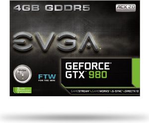Karta graficzna EVGA GeForce GTX 980 FTW ACX 2.0 4GB (256 Bit), 2xDVI, HDMI, DP (04G-P4-2986-KR) 8