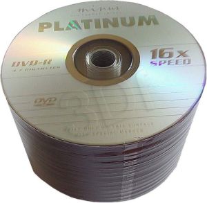 Platinum DVD-R, 4,7 GB, 16X Szpindel, 50 Sztuk (53333) 1