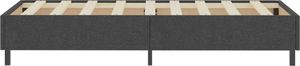 vidaXL Łóżko z materacem sprężynowym, ciemnoszare, tkanina, 100x200 cm 6