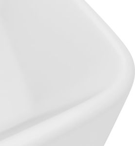 Umywalka vidaXL Umywalka ceramiczna matowa biel 41x30x12cm 5