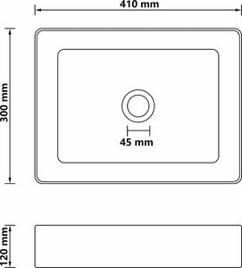 Umywalka vidaXL Luksusowa umywalka, matowa ciemna zieleń, 41x30x12 cm, ceramika 6