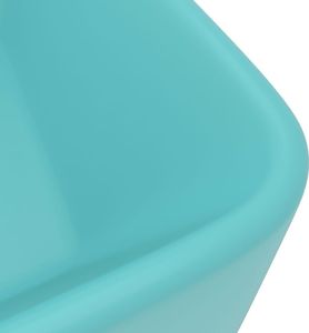 Umywalka vidaXL Luksusowa umywalka, jasnozielony matowy, 41x30x12 cm, ceramika 5