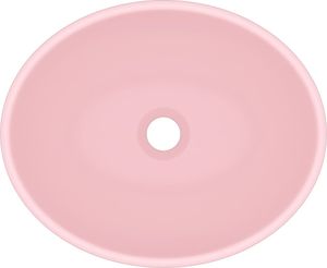Umywalka vidaXL Umywalka ceramiczna owalna matowy róż 40x33cm 4