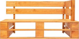 Elior Brązowa ławka ogrodowa z palet - Bradley 3X 5