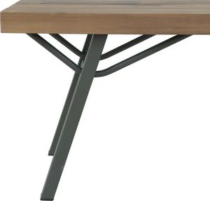 Elior Drewniana ławka ogrodowa Ethan - brązowa 3