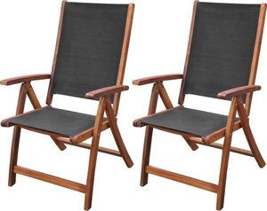 Elior Zestaw drewnianych krzeseł ogrodowych - Taloma 1
