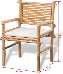 Elior Zestaw drewnianych mebli ogrodowych - Della (E4187vidaxl_41892) 9