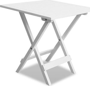 Elior Biały drewniany stolik ogrodowy - Caden 1