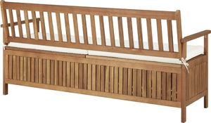 Elior Drewniana ławka ogrodowa Canat 2X - brązowa 4