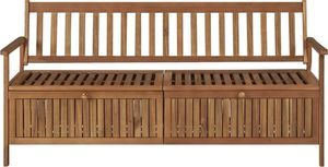 Elior Drewniana ławka ogrodowa Canat 2X - brązowa 8