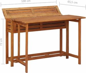 Elior Zestaw drewnianych mebli ogrodowych Folda 17