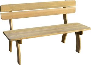 Elior Drewniana ławka ogrodowa Abder - brązowa 3