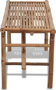 Elior Drewniana ławka ogrodowa Alora - brązowa 3