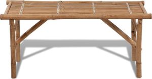 Elior Drewniana ławka ogrodowa Alora - brązowa 4