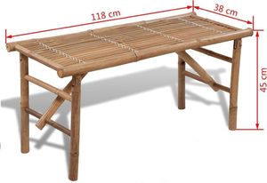 Elior Drewniana ławka ogrodowa Alora - brązowa 5