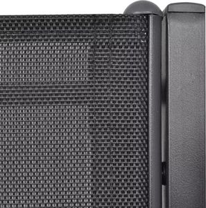 Elior Metalowa ławka ogrodowa Lemi - czarna 5