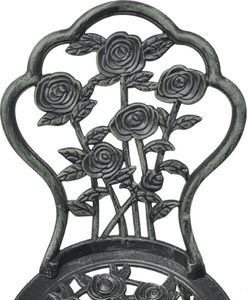 Elior Zestaw metalowych krzeseł ogrodowych Mesa - zielony 3