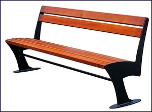 Elior Stalowa ławka parkowa Zoio 2X 180 cm - 84 kolory Palisander 3