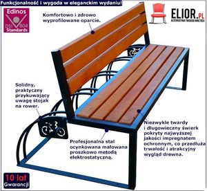 Elior Ławka parkowa Ronson 180 cm - 84 kolory Palisander 2