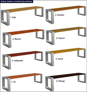 Elior Ławka miejska Norin 3X Silver 150cm - 8 kolorów Tik 4