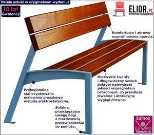 Elior Ławka parkowa Chess 3X 150 cm - 84 kolory Tik 2