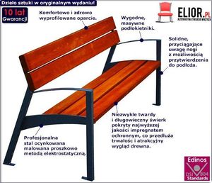 Elior Ławka parkowa Chess 2X 180 cm - 84 kolory Orzech 2