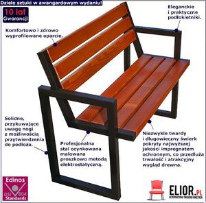 Elior Ławka parkowa Impressio 150 cm - 84 kolory Orzech 2