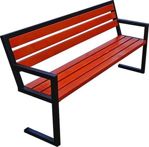 Elior Nowoczesna ławka parkowa Francis 150 cm - 84 kolory Biały 4