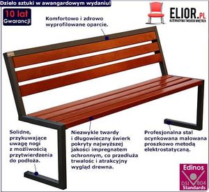 Elior Ławka parkowa Felizia 180cm - 84 kolory Orzech 2