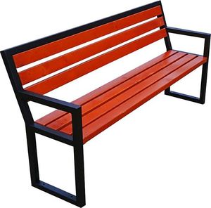 Elior Ławka parkowa Gloria z podłokietnikami 150 cm - 84 kolory Dąb Rustykalny 4