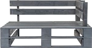 Elior Ławka ogrodowa z palet Canther 2X - szara 3