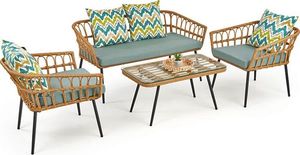 Elior Rattanowa sofa ogrodowa Selena 3X-wielobarwna 2