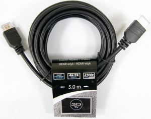 Kabel TreQ HDMI - HDMI 5m czarny (KBHS1050) 2