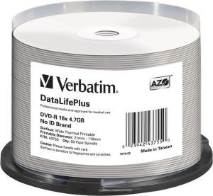 Verbatim DVD-R 4.7 GB 16x 50 sztuk (VERDVD44976) 1