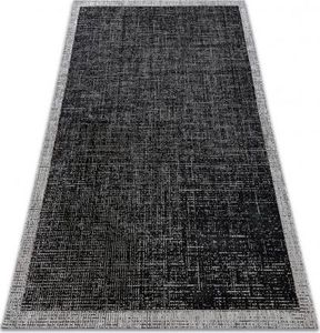 Dywany Łuszczów DYWAN SZNURKOWY SIZAL FLOORLUX 20401 Ramka czarny / srebrny , 240x330 cm 1