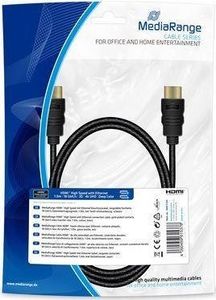 Kabel MediaRange HDMI - HDMI 1m czarny (MRCS195) 1
